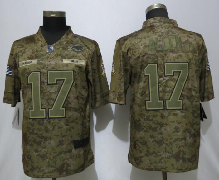 Men Buffalo Bills #17 Allen Nike Camo Salute to Service Limited NFL Jerseys->new england patriots->NFL Jersey
